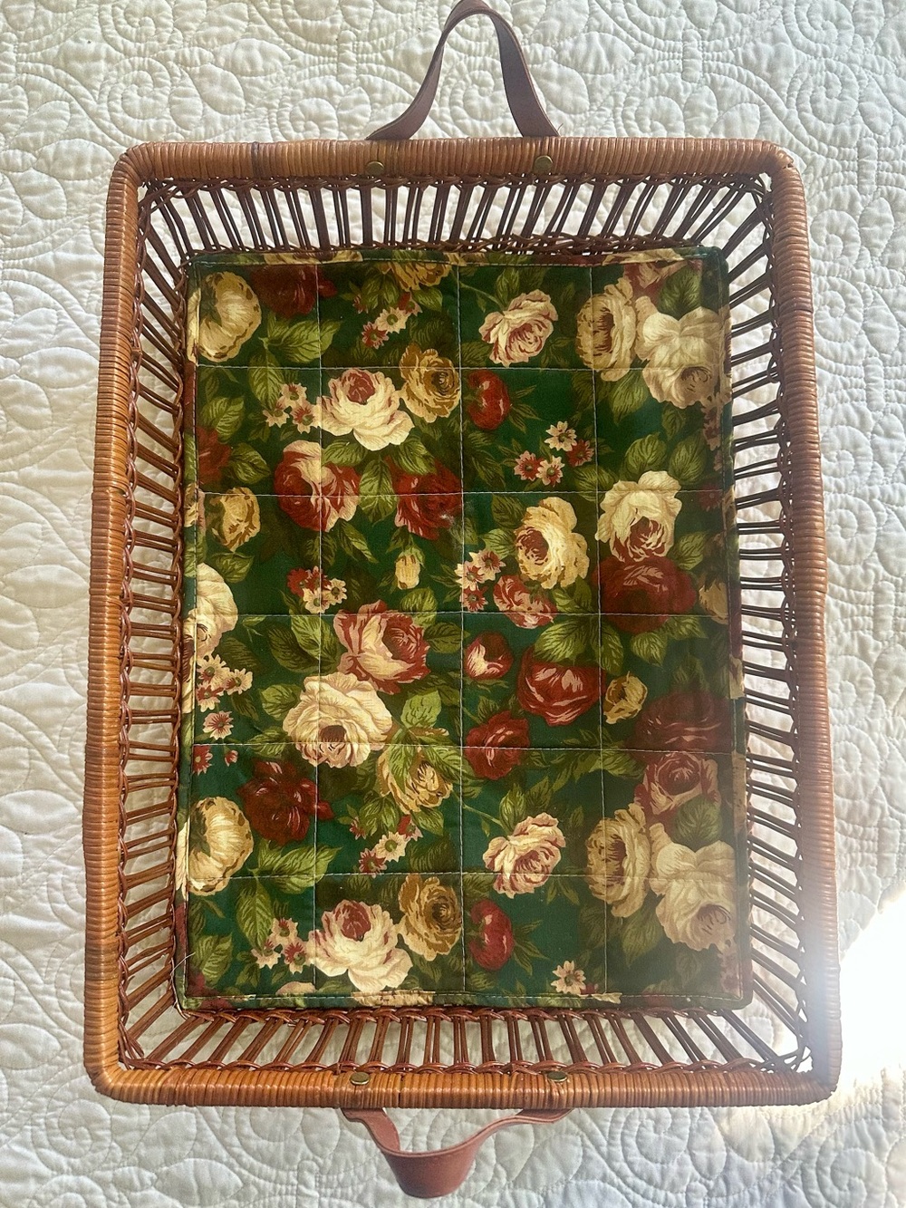 Vintage Wicker/Rattan Serving Tray